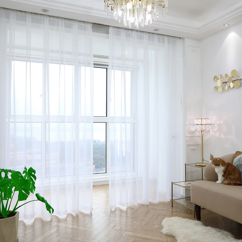 Sheer Curtains for living rooms - Elegant Decor