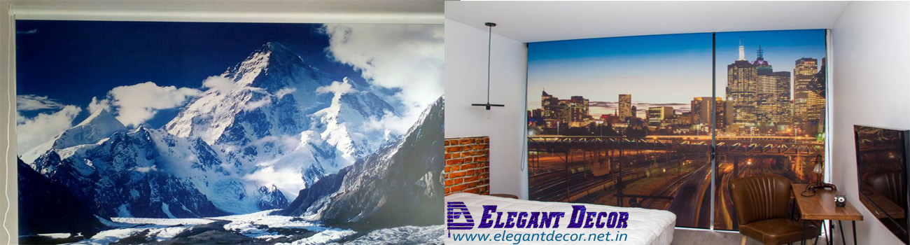 custom prinetd blackout roller blind